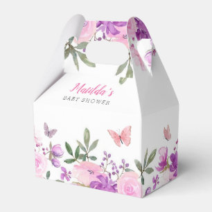 Danke Pink Watercolor Baby Dusche Geburtstag Geschenkschachtel