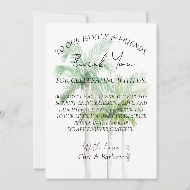 Danke, Plakatkarte Einladung (Vorderseite)