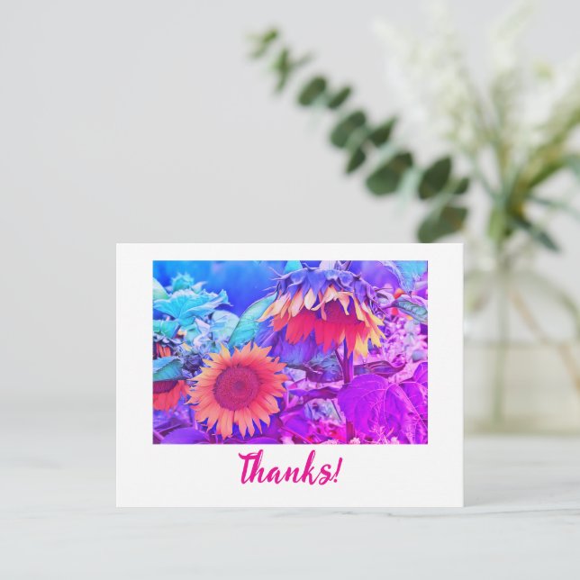 Danke Postkarte (Stehend Vorderseite)