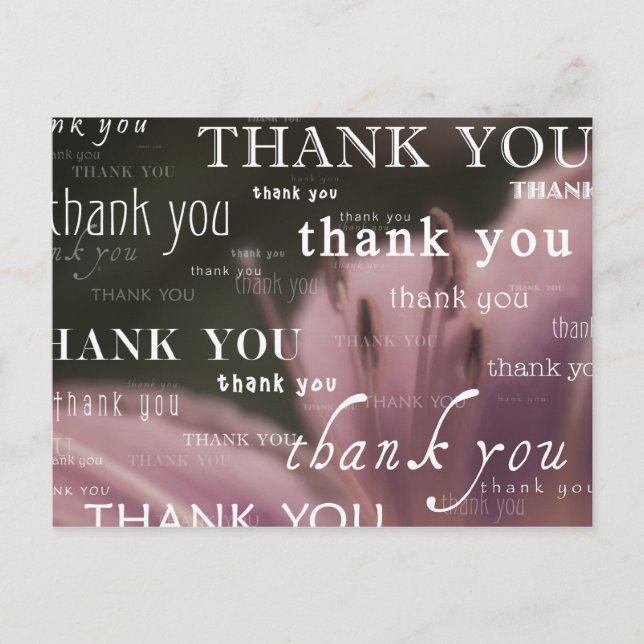 Danke: Postkarte (Vorderseite)