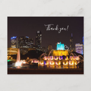 Danke-Postkarte Chicago Grant Park Postkarte