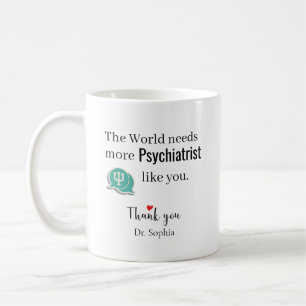 Danke Psychiater Benutzerdefinierter Name Kaffeetasse