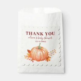 Danke Pumpkin Fall Rustic Charm Baby Dusche Geschenktütchen