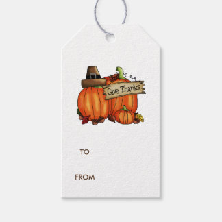 Danke Pumpkin Geschenkanhänger