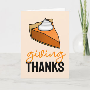 Danke Pumpkin Pie Erntedank Karte