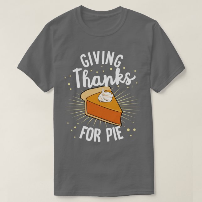 Danke Pumpkin Pie Halloween Erntedank T-Shirt (Design vorne)