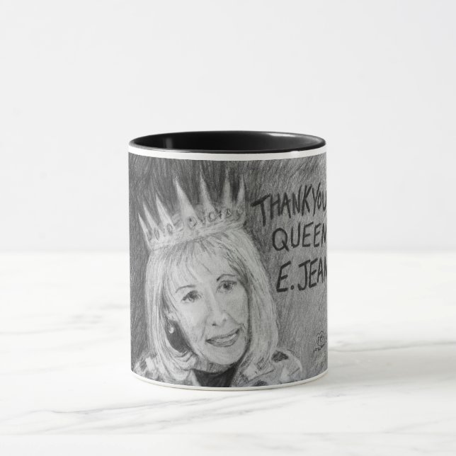 Danke, Queen E. Jean! Mug Tasse (Zentrum)