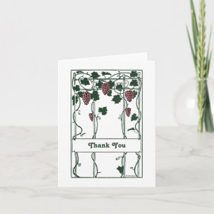 Danke-Reben-Art Deco-Elegant Dankeskarte