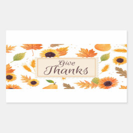 Danke Rechteckiger Aufkleber