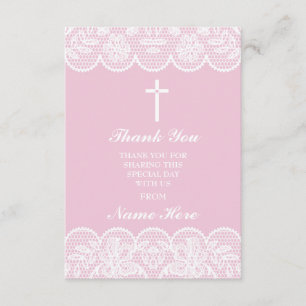 Danke religiöses Spitze-Kreuz-heilige mit