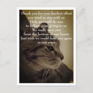 Danke & RIP  Postkarte