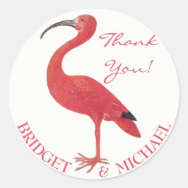 Danke | Rosa Flamingo - Sticker für schöne Kunst