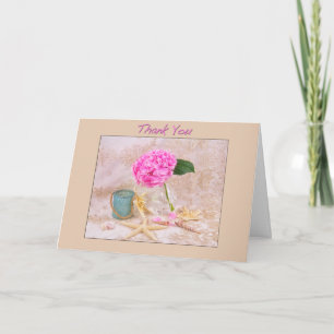 Danke Rosa Hortensie Mit Meeresmuscheln