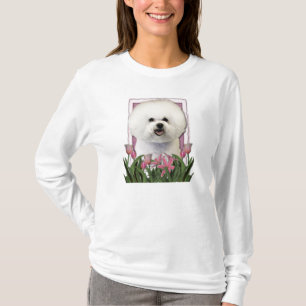 Danke - rosa Tulpen - Bichon Frise T-Shirt