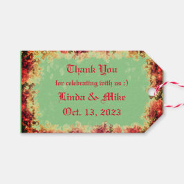 Danke - Rose - Gefallen Geschenkanhänger