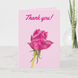 Danke Rose Kundenspezifische Karte