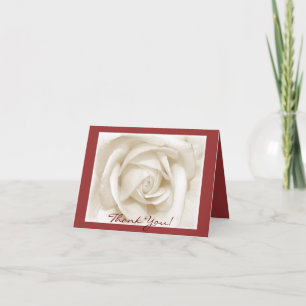 Danke! Rose (rot) Dankeskarte
