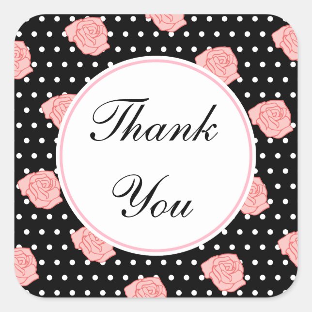 Danke, Rose Stickers (Vorderseite)