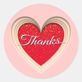 Danke Runder Aufkleber