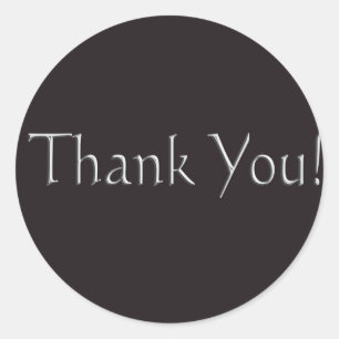 Danke Runder Aufkleber