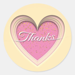 Danke Runder Aufkleber