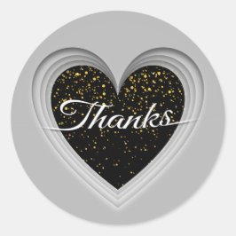 Danke Runder Aufkleber