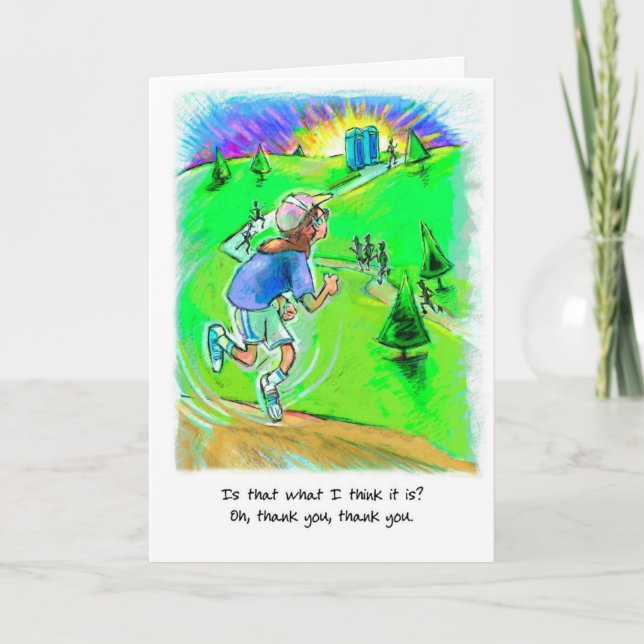 Danke, Runner Card - Race Port-o-Johns Dankeskarte (Vorderseite)