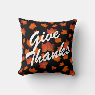 DANKE SAGEN HERBSTBLÄTTER ELEGANTES HERBSTBLATT  KISSEN