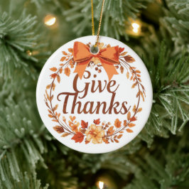 Danke sagen keramik ornament