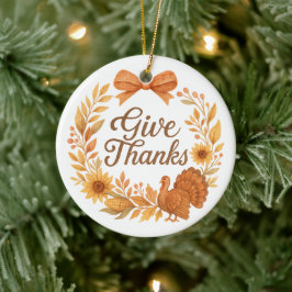 Danke sagen keramik ornament