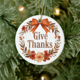 Danke sagen keramik ornament