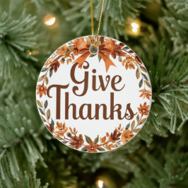 Danke sagen keramik ornament
