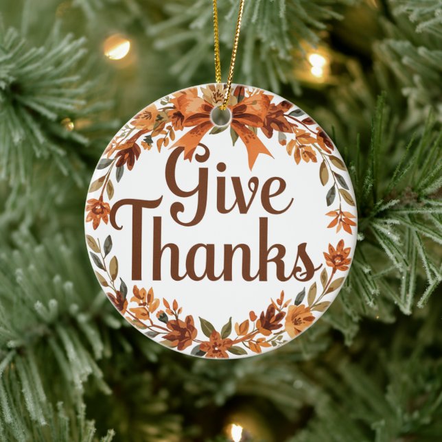 Danke sagen keramik ornament (Baum)