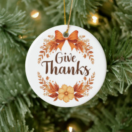 Danke sagen keramik ornament