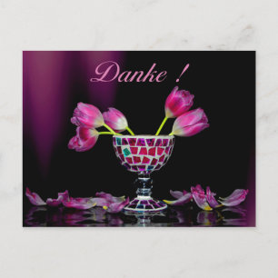 Danke sagen mit Tulpen Postkarte