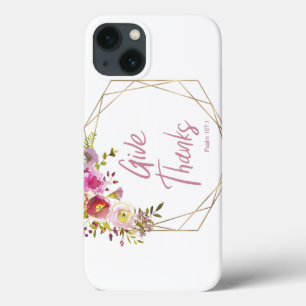Danke sagen Pink Florale Wasserfarbe Case-Mate iPhone Hülle