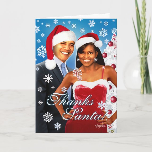 Danke, Santa! Grußkarte Feiertagskarte (Vorderseite)