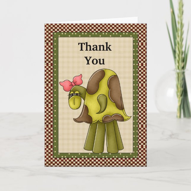 Danke Schildkröte-Karte (Vorderseite)