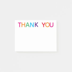 Danke Schön Bunt 4 x 3 Post-it Klebezettel