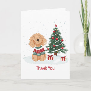 Danke schön Christmas Goldendoodle Hund