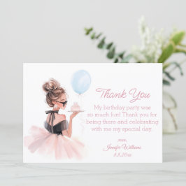 danke schön herzlichen Glückwunsch zum Geburtstag  Mitteilungskarte