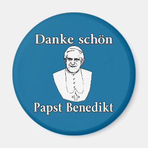 Danke Schon Papst Benedikt Magnet