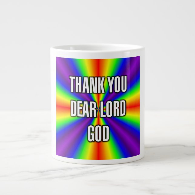 DANKE SCHÖNER HERRGOTT GOTT Tasse (Vorderseite)