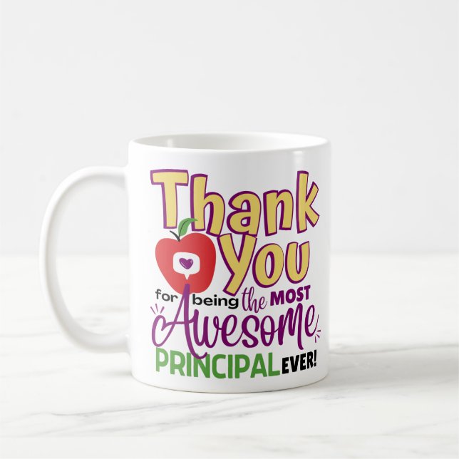 Danke Schulleiter Geschenk Kaffeetasse (Links)