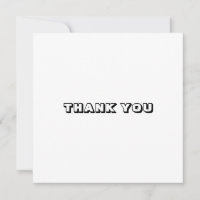 Danke, Schwarz-weiße Karte