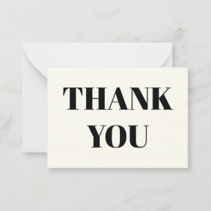 Danke, schwarzer Elfenbein Hinweiskarte