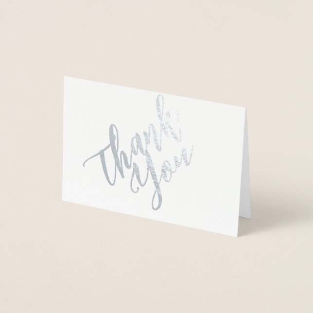 Danke, Script Mini (3.5"x5" Foil Card) Folienkarte (Vorderseite)