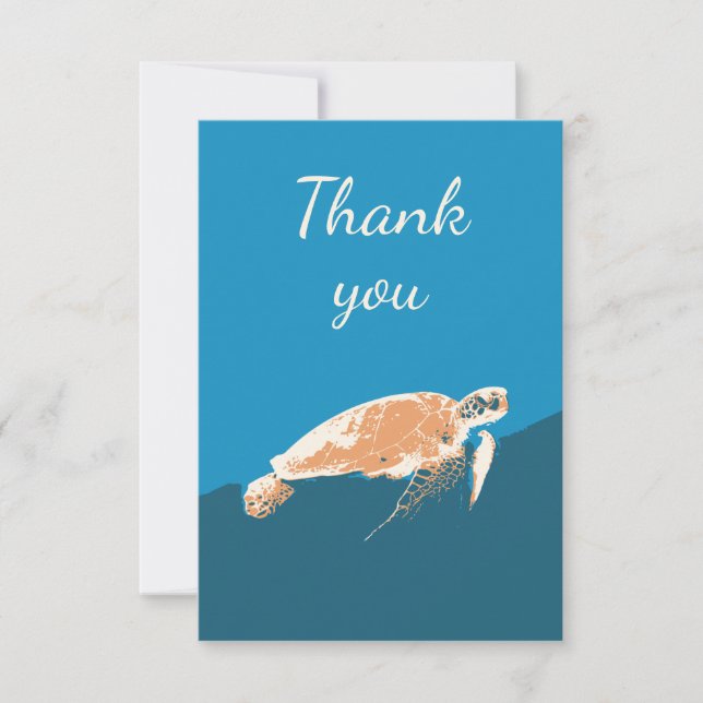 Danke Sea Turtle Animal Art (Vorderseite)