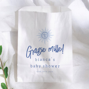 Danke sehr! Mittelmeer  Blue Boy Babyparty Geschenktütchen