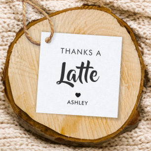 Danke sehr Tags, Kaffee Geschenk-Tag, Kraft Geschenkanhänger